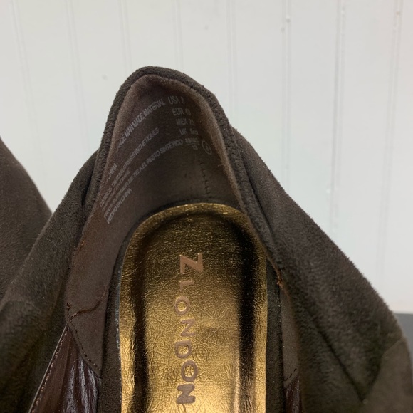 Brown suede platform heels - Picture 4 of 6